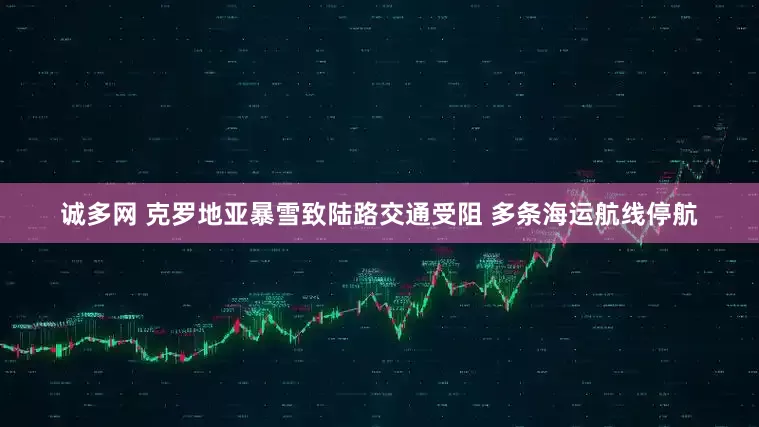 诚多网 克罗地亚暴雪致陆路交通受阻 多条海运航线停航